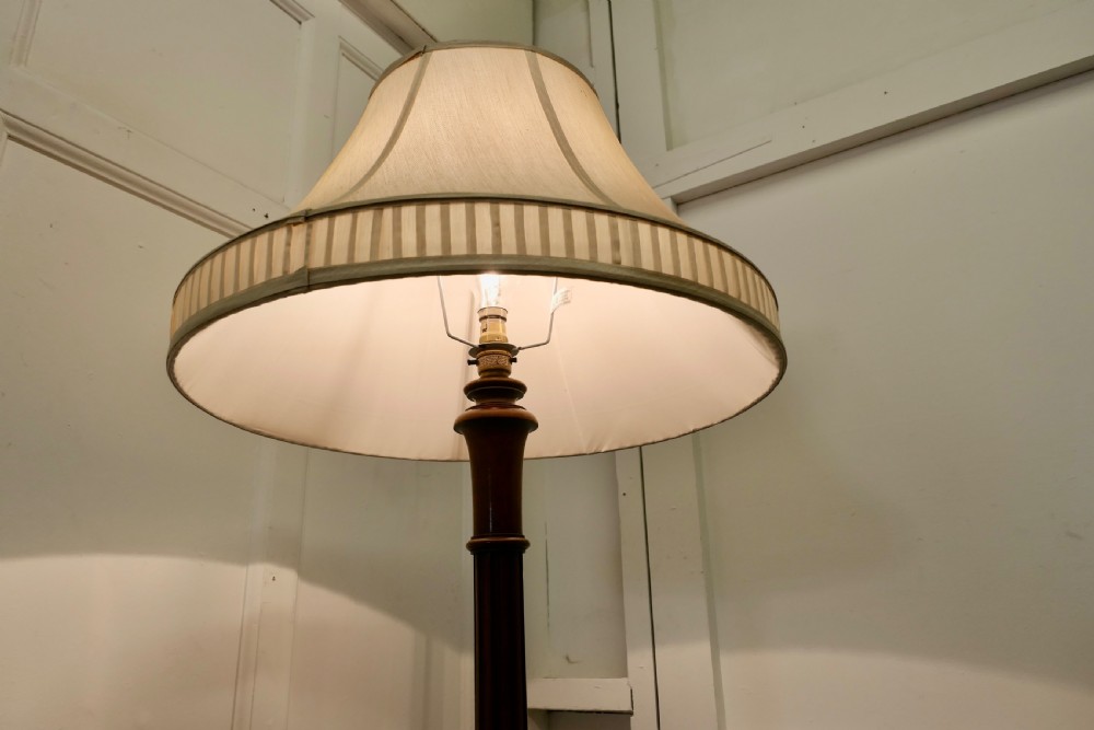 Carved Walnut Floor Standing or Standard Lamp View IV