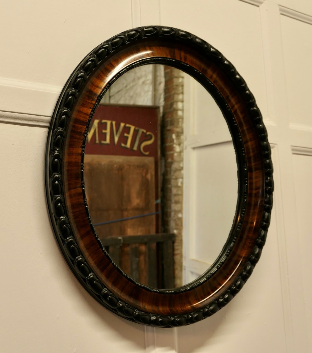 Edwardian Scumble Finish Oval Mirror