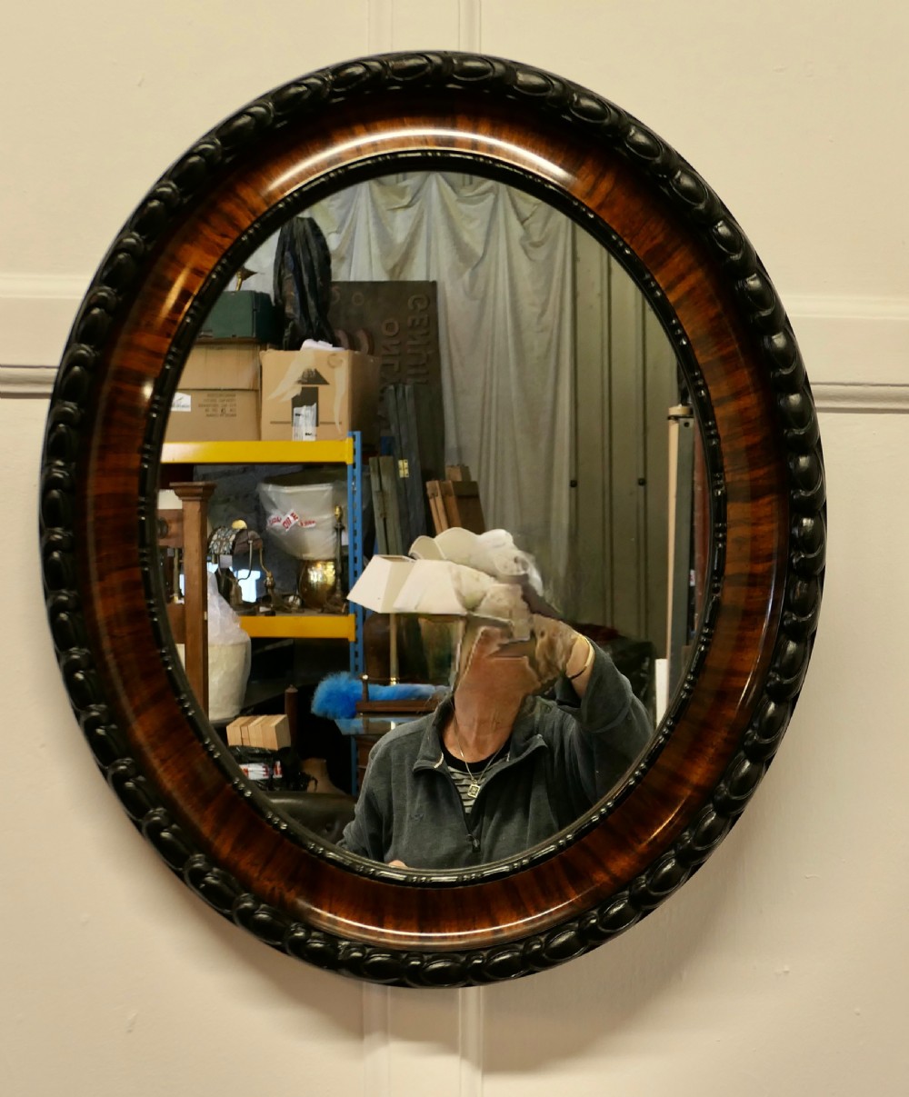 Edwardian Scumble Finish Oval Mirror View II