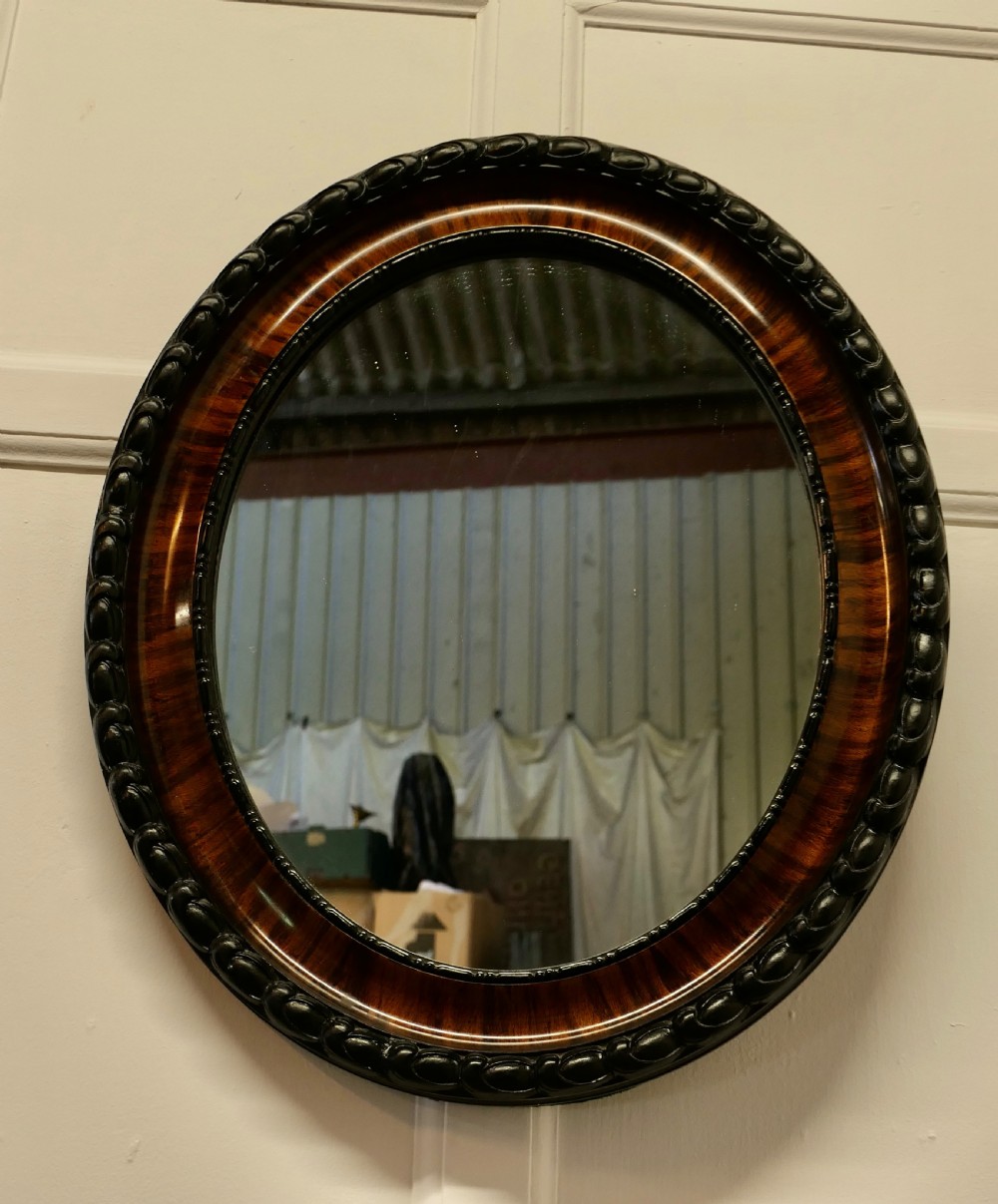 Edwardian Scumble Finish Oval Mirror View III