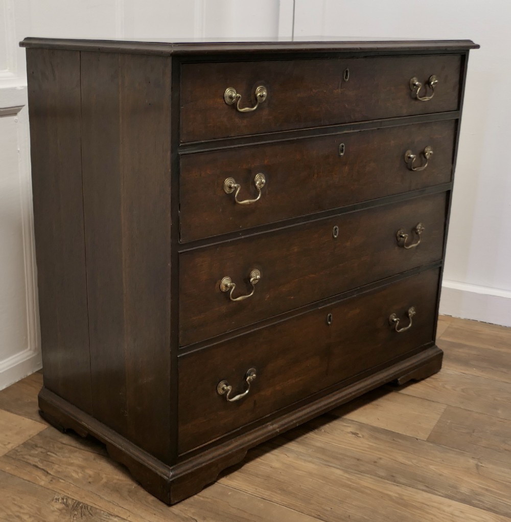 Georgian Dark Oak Chest of Drawers View IV