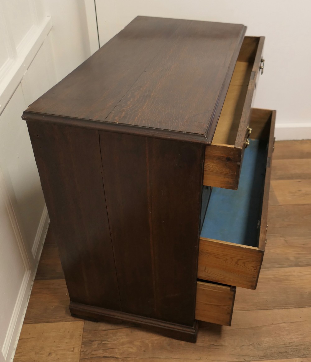 Georgian Dark Oak Chest of Drawers View V