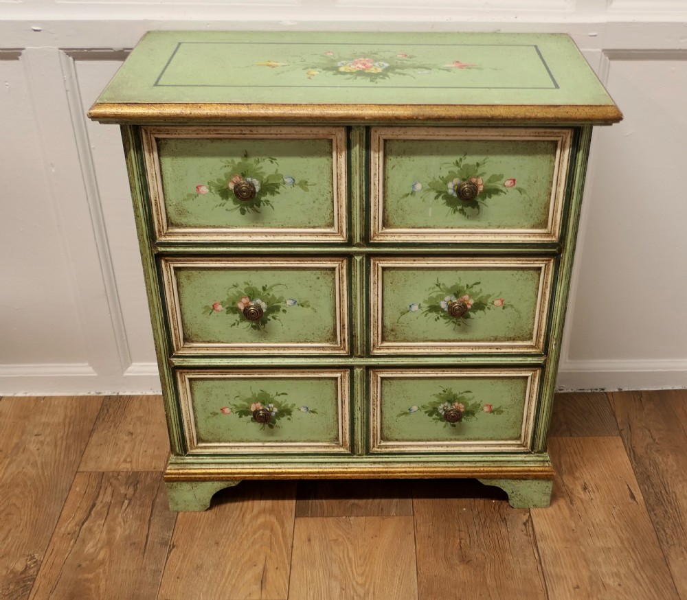 Original Shabby Painted Chest of Drawers View II