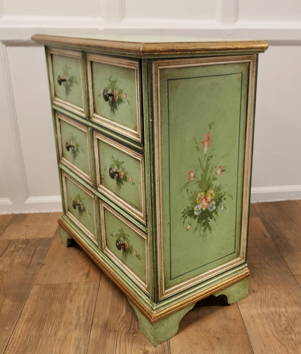 Original Shabby Painted Chest of Drawers View V