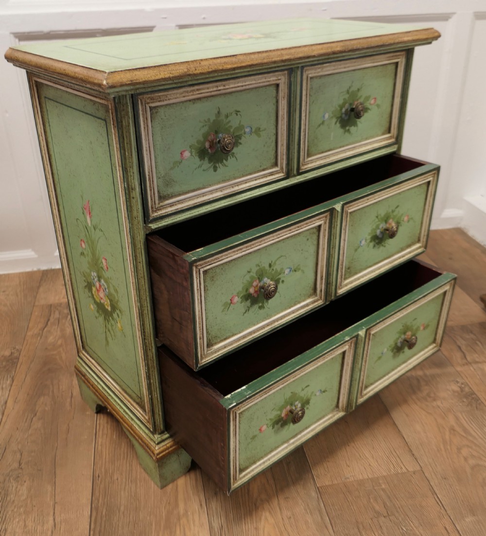 Original Shabby Painted Chest of Drawers View VIII