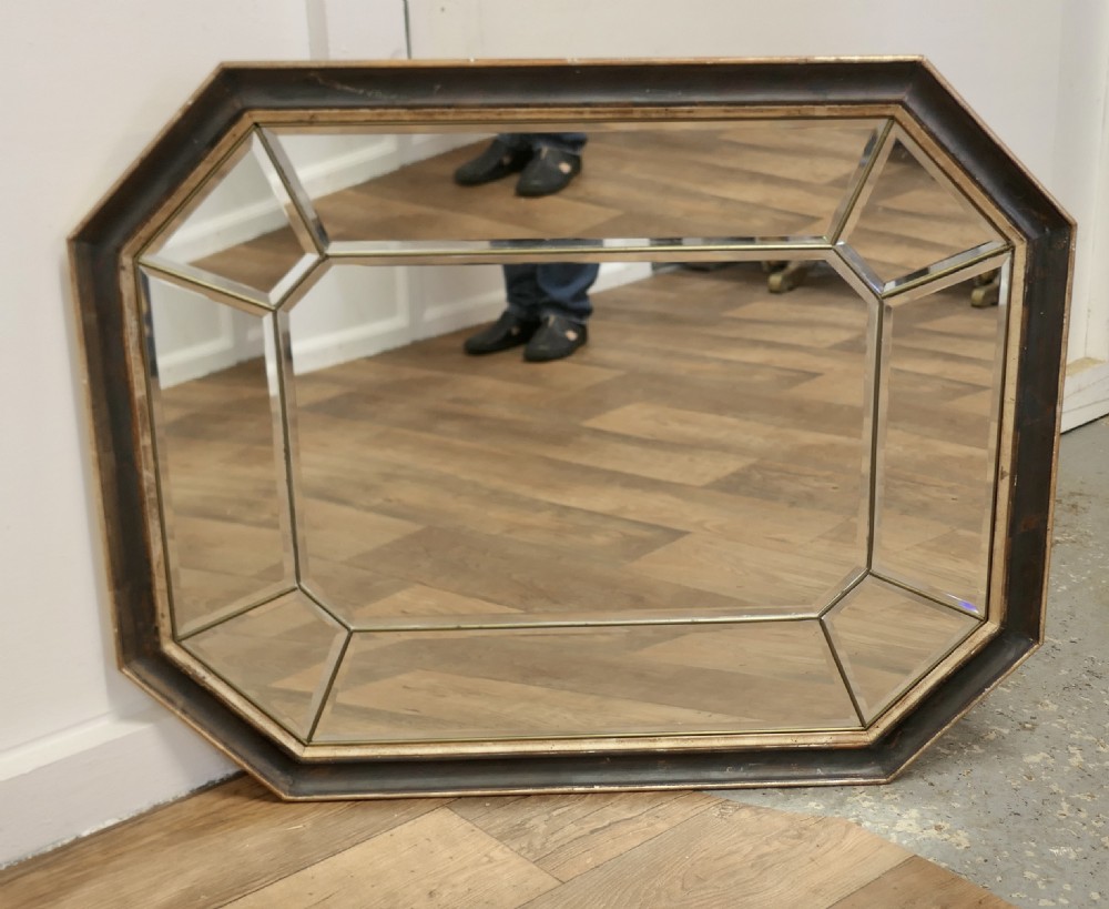 Large French Octagonal Cushion Mirror View VII