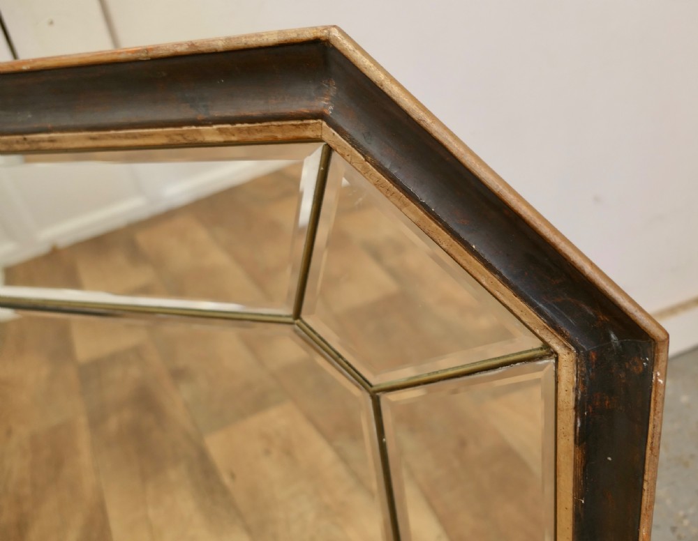 Large French Octagonal Cushion Mirror View X