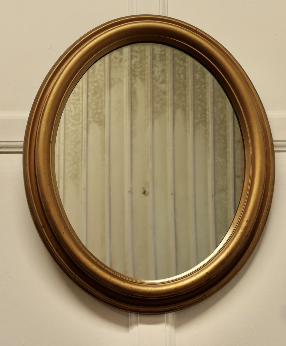 Italian Gilt Oval Mirror