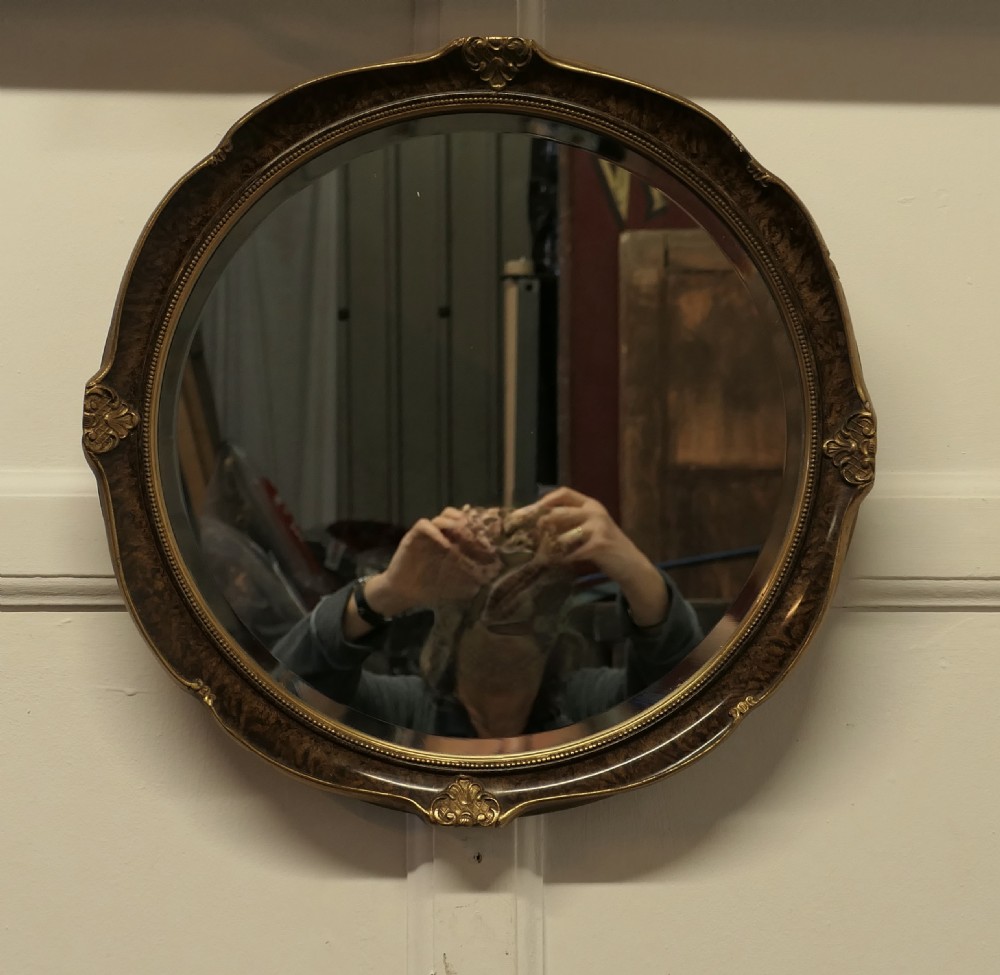 Scumble Finish Oval Mirror View II