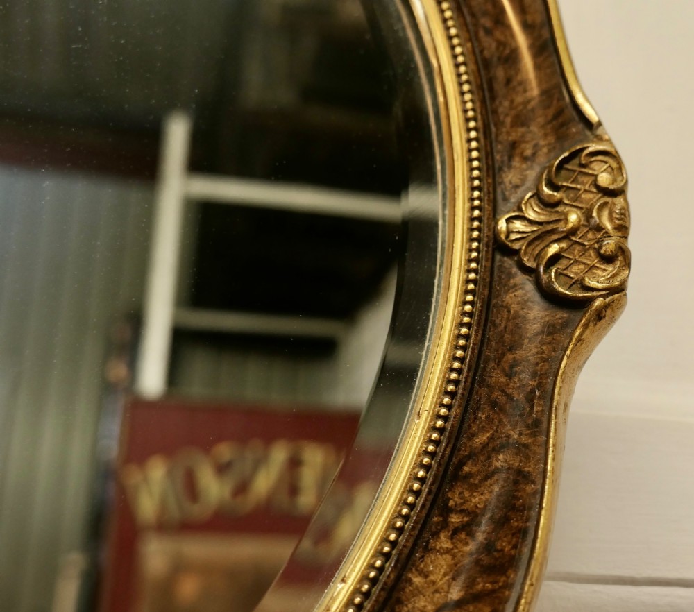 Scumble Finish Oval Mirror View VI