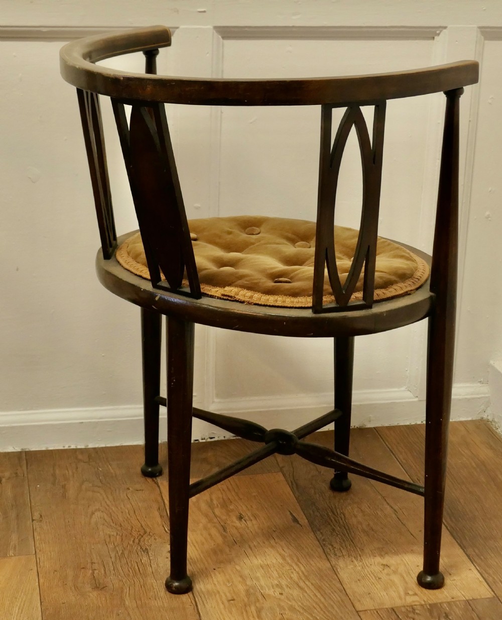 A pair of Edwardian Circular Arm Chairs View VI