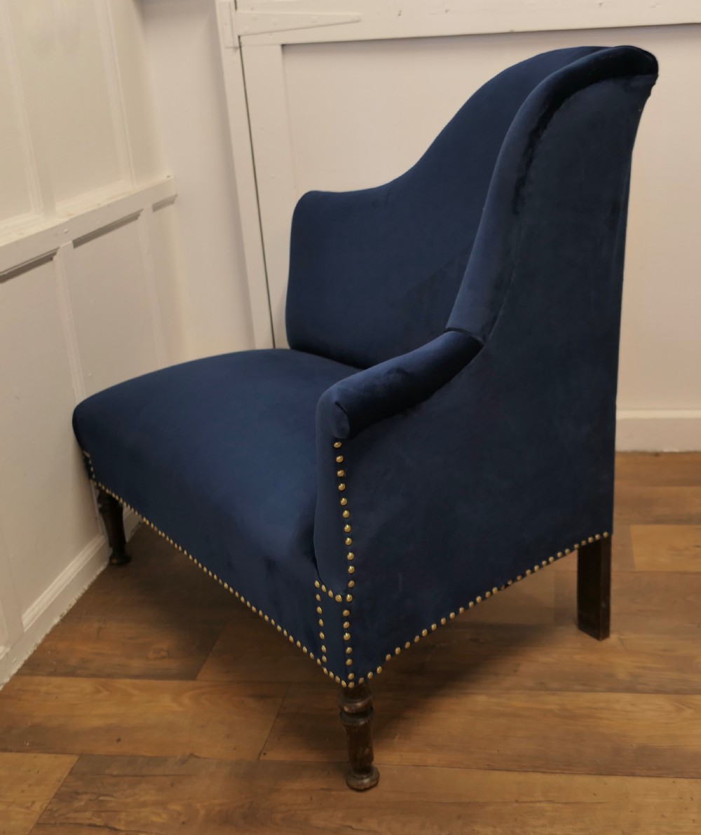 Art Deco Regency Style Hall Seat or Salon Chaise View VI