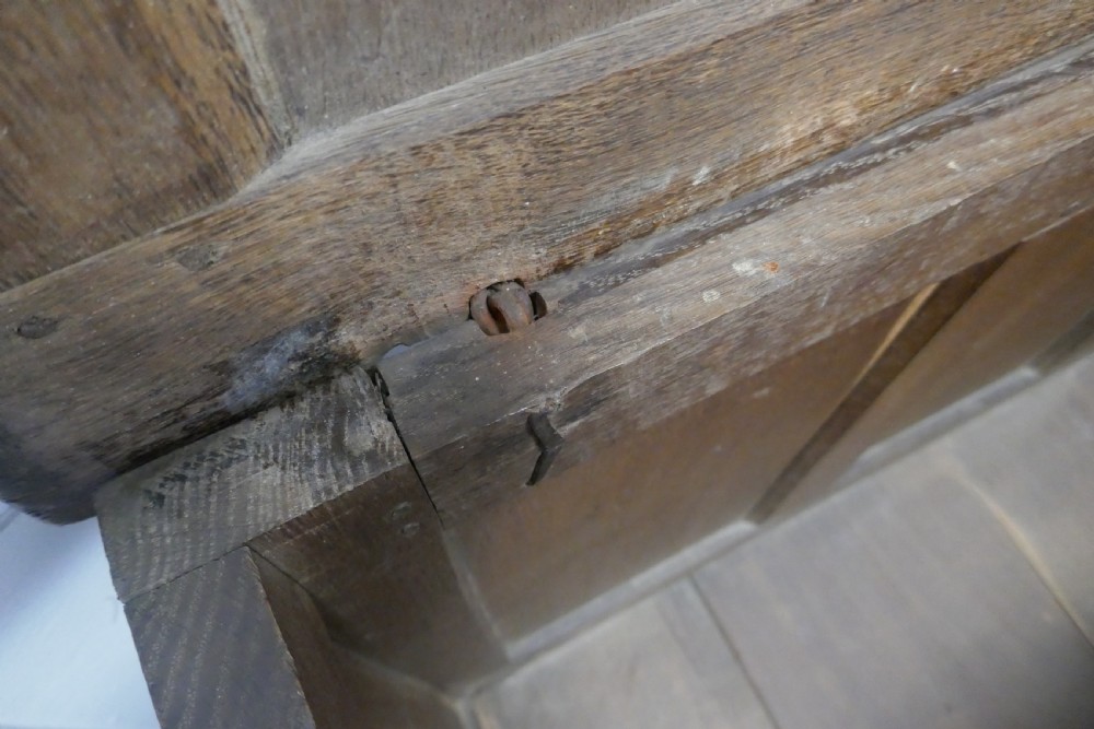 A Large 17th Century  Carved Oak Coffer  View VIII