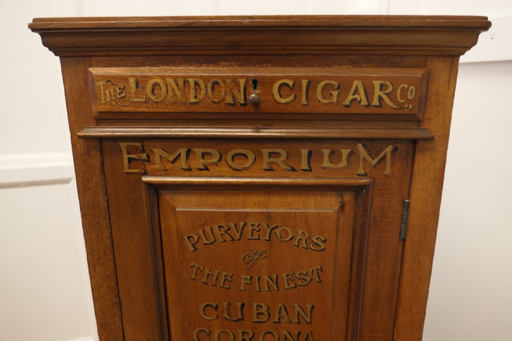 Victorian Humidor Painted for The London Cigar Co Store Display  View IV