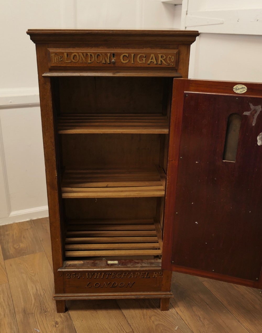 Victorian Humidor Painted for The London Cigar Co Store Display  View VI