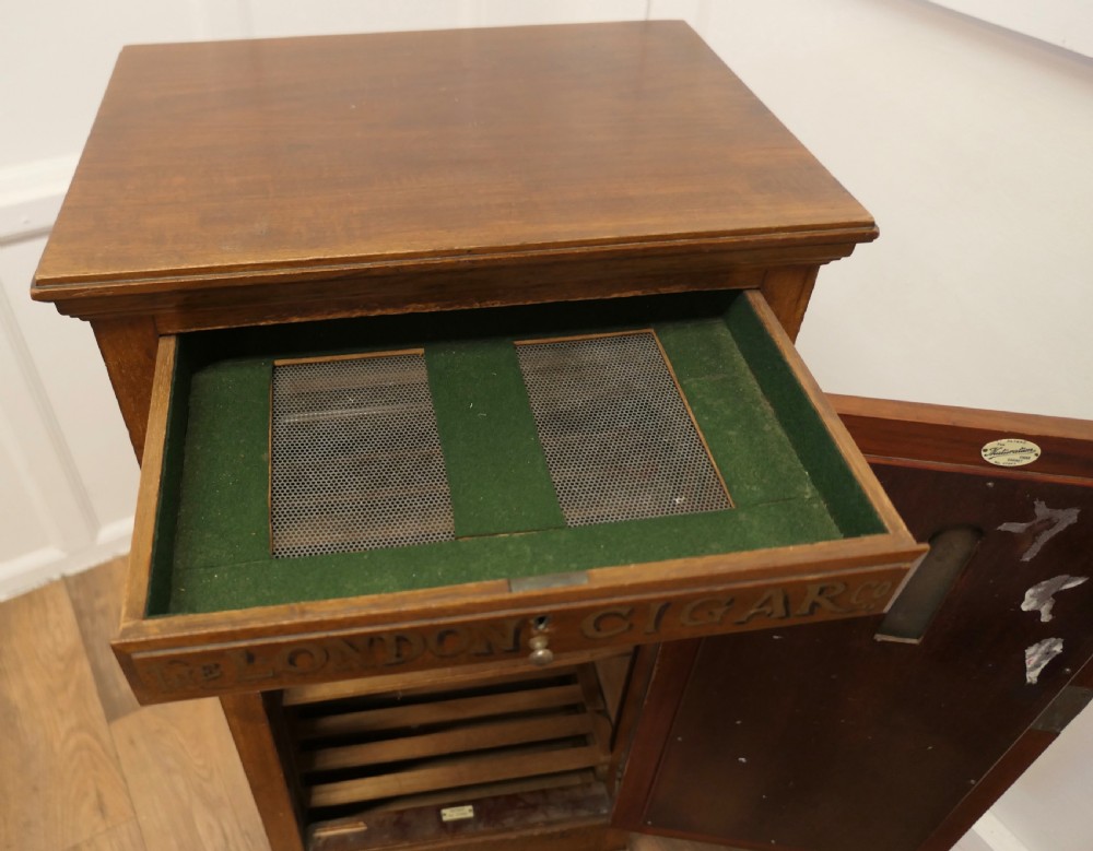 Victorian Humidor Painted for The London Cigar Co Store Display  View VIII