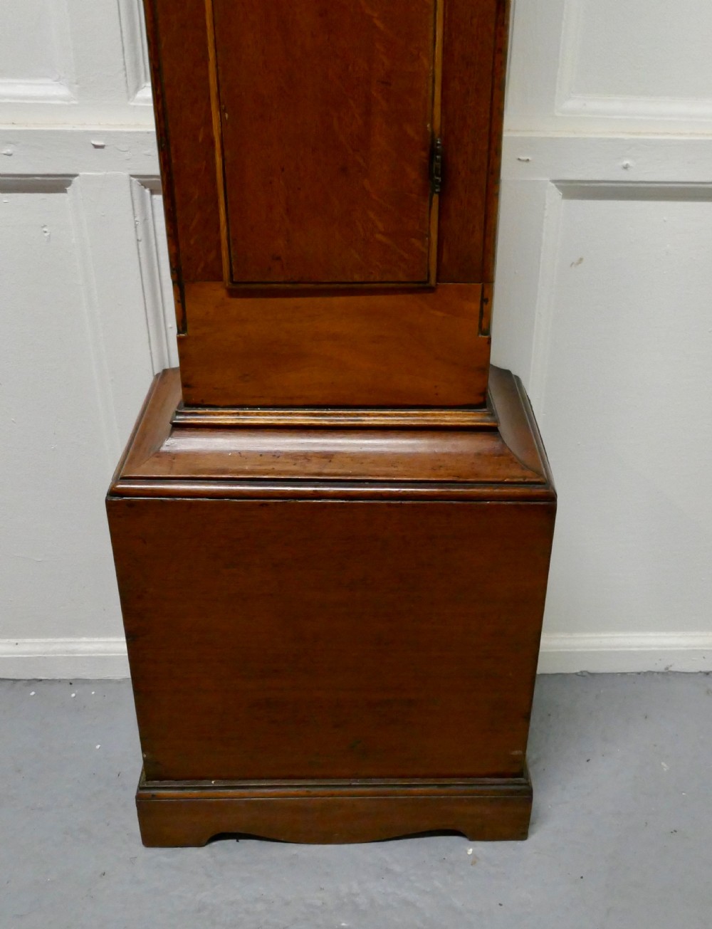 George III Country Oak Long Case Clock by John Edwards of Norwich  View V