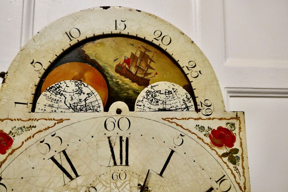 George III Country Oak Long Case Clock by John Edwards of Norwich  View VII