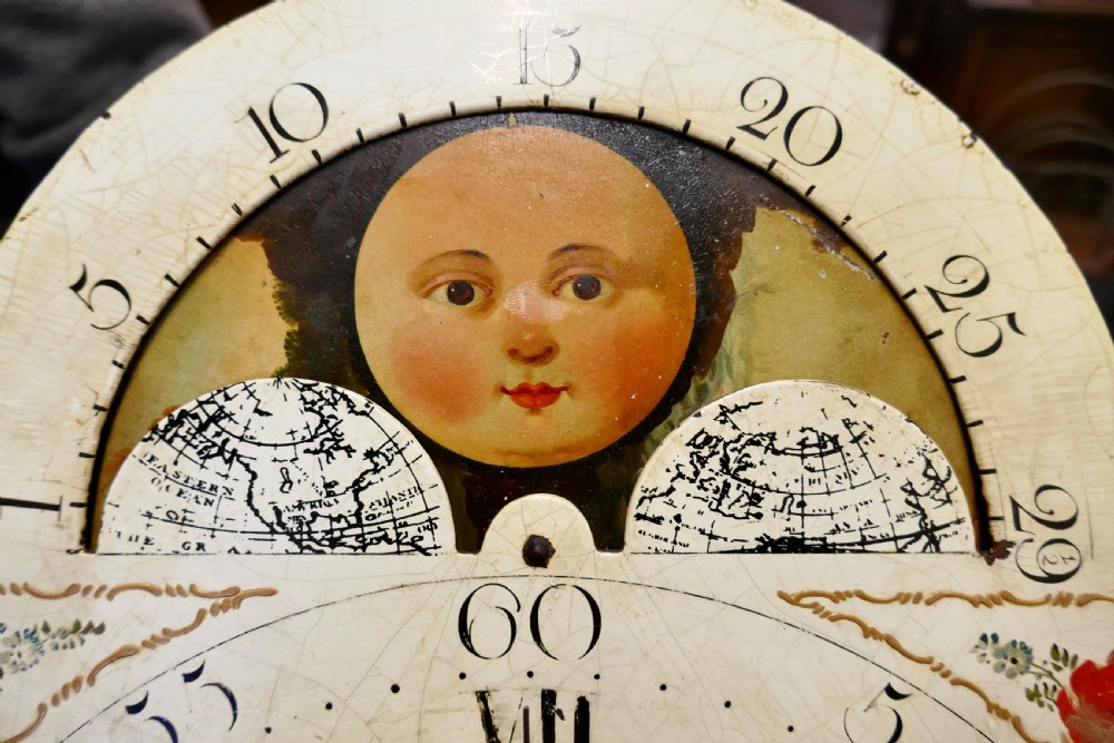 George III Country Oak Long Case Clock by John Edwards of Norwich  View XII