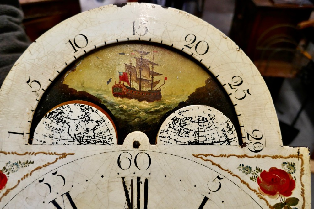 George III Country Oak Long Case Clock by John Edwards of Norwich  View XV