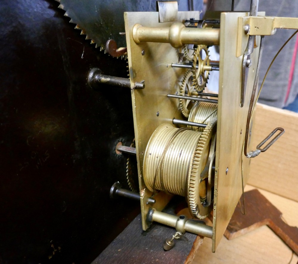George III Country Oak Long Case Clock by John Edwards of Norwich  View XVI