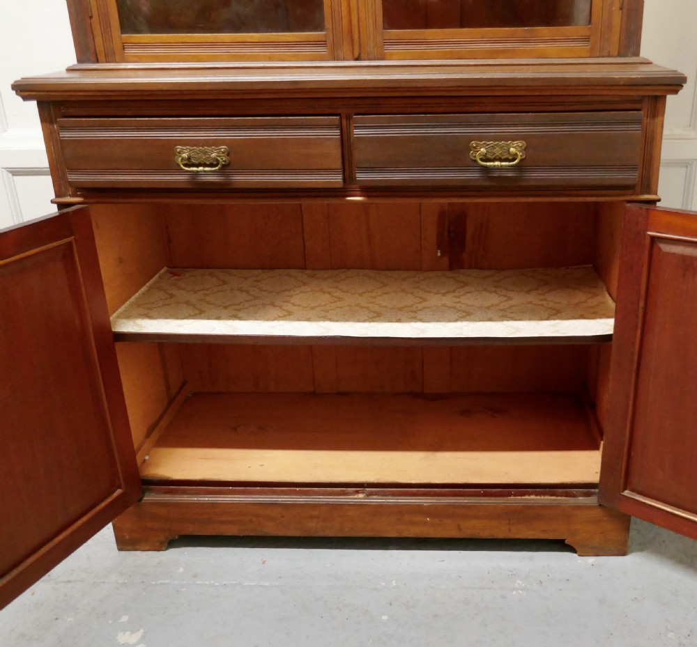 An Edwardian Walnut Bookcase View VI