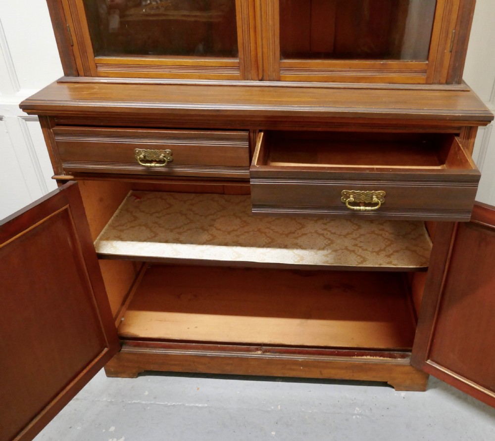 An Edwardian Walnut Bookcase View VII