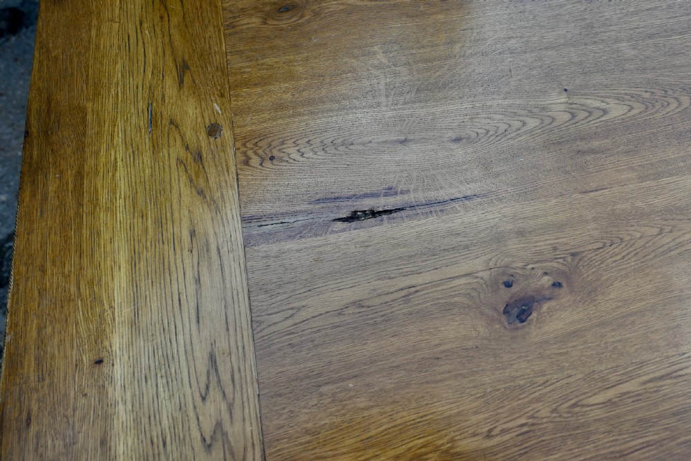 Good Size Rustic Farmhouse Table in Oak View VII