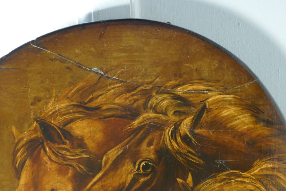 Attributed to Edwin Landseer Rare Oil Painting on Slate ‘Fearful Horses’  View VI