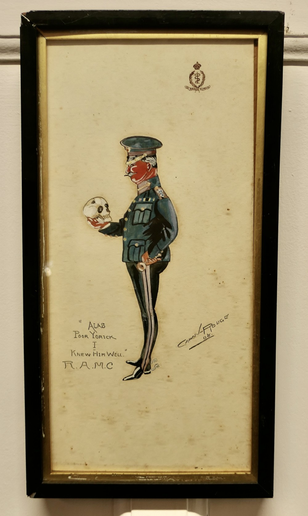 A Caran Rouge Signed Watercolour Painting from1908