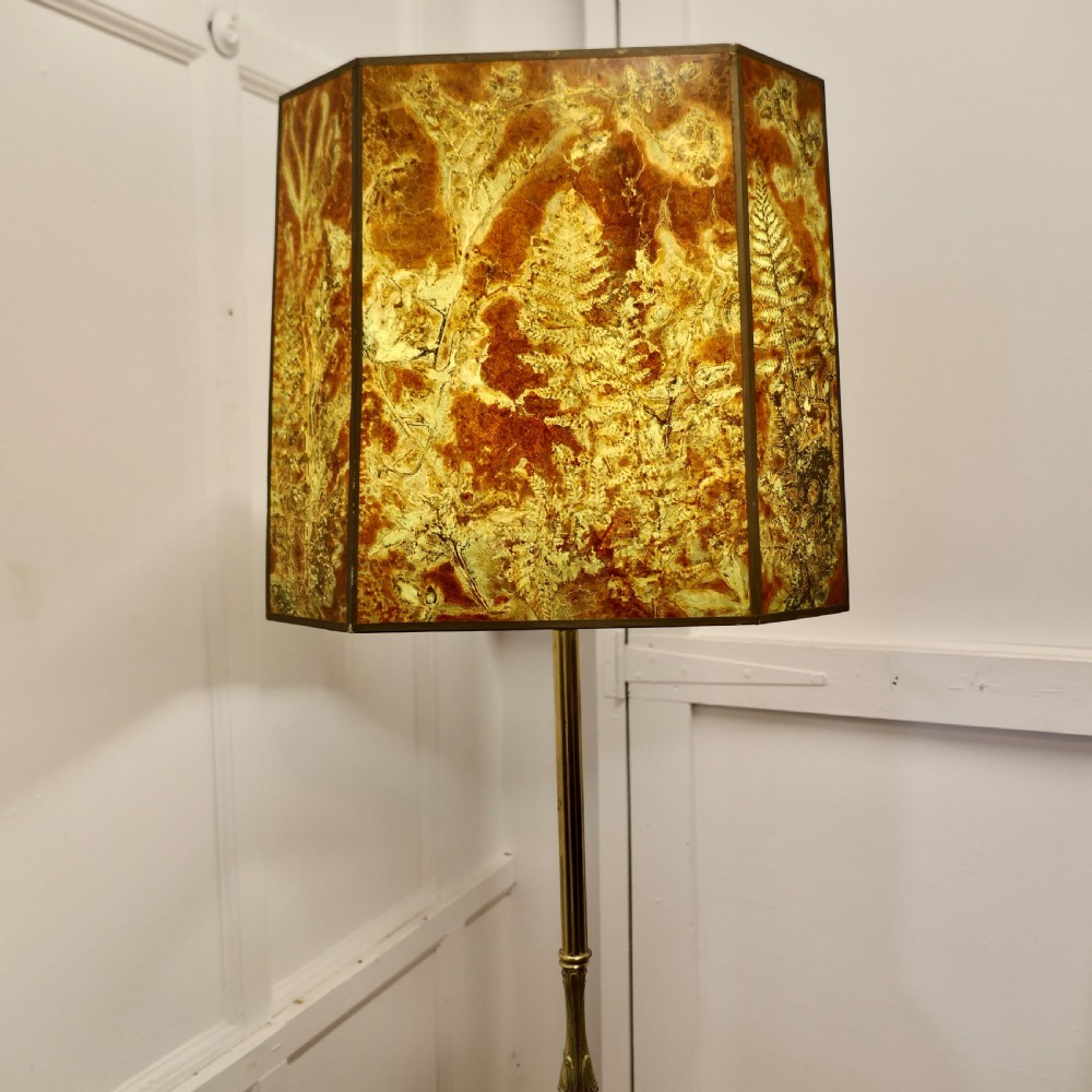 French Art Deco Extending Brass Floor Lamp, Standard Lamp View VI