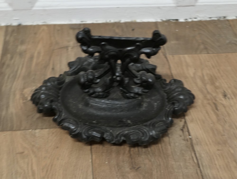 Victorian Cast Iron Boot Scraper   View II
