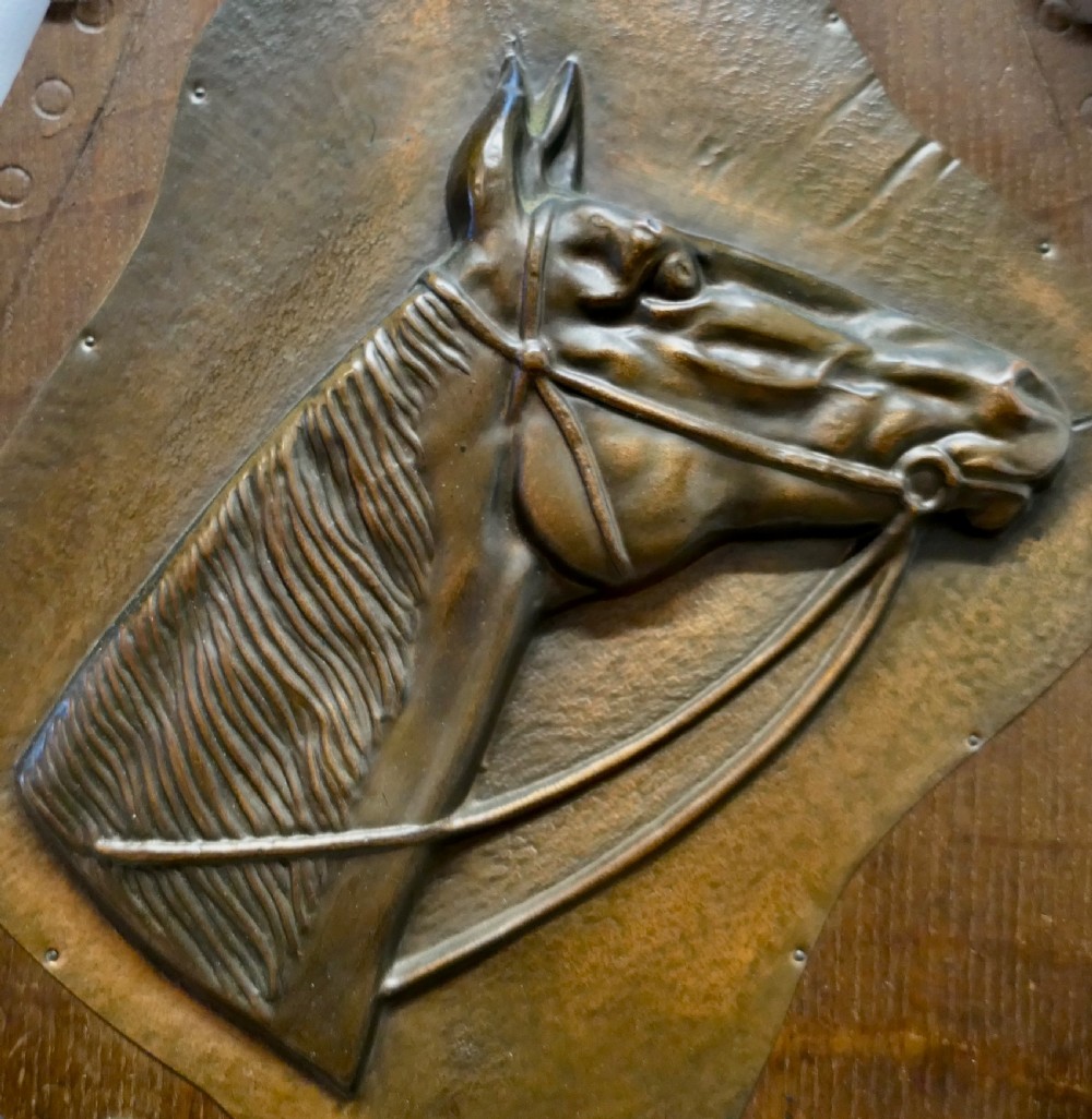 French Wall Hanging Rack for Coats and Tack on a Riding Theme  View II