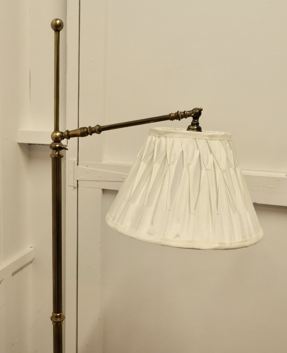  French Art Deco Adjustable Swing Arm Floor Lamp  View IV