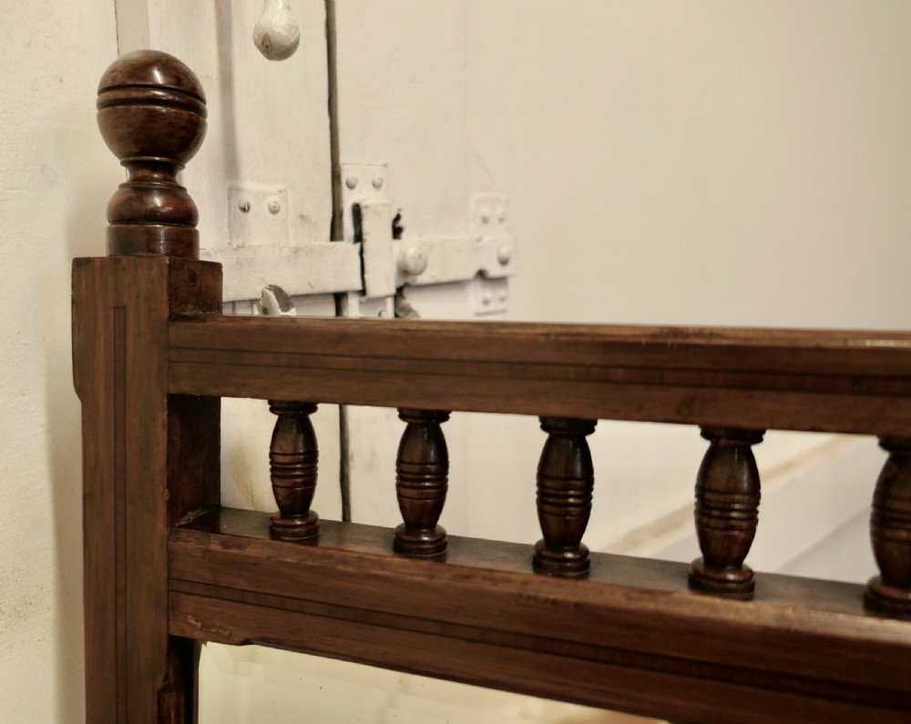 A Tall Walnut Arts and Crafts Dressing Mirror View III