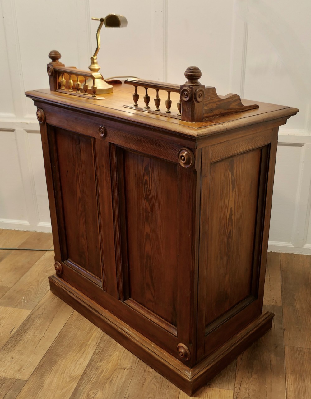 Pitch Pine Hotel Restaurant Reception Hostess Greeting Station, Greeter View IX