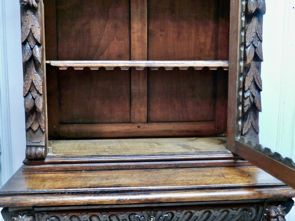 A Pair of French Carved Gothic Oak Bookcases View IX