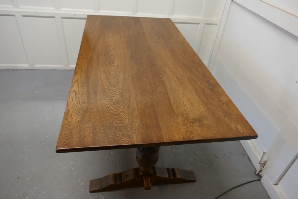 Victorian Oak Refectory Table   View IV