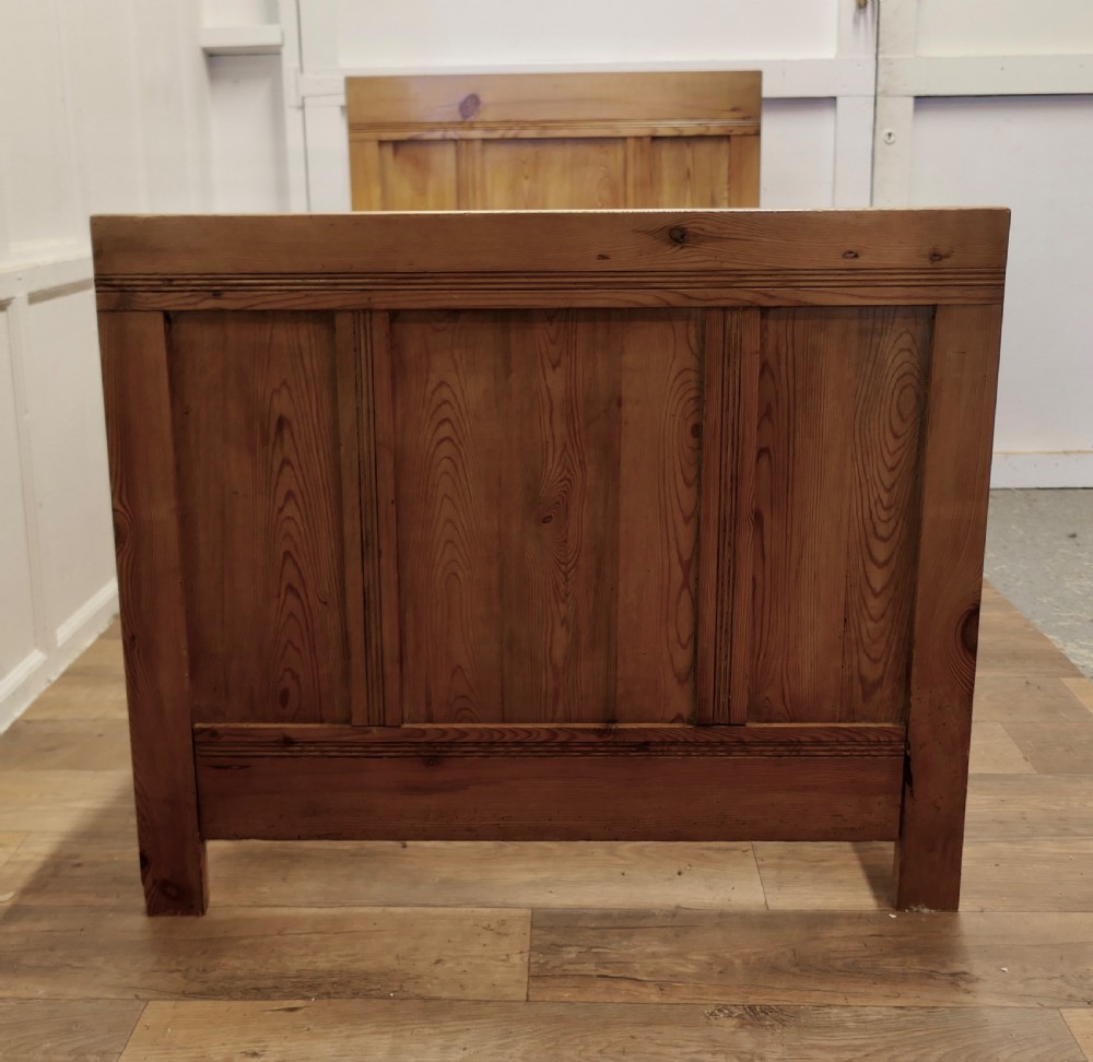 A 19th Century French Rustic Pine Single Sleigh Bed View IV