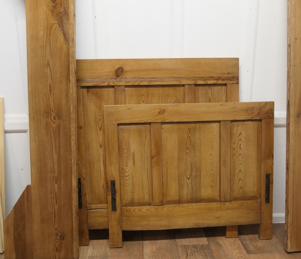A 19th Century French Rustic Pine Single Sleigh Bed View XI