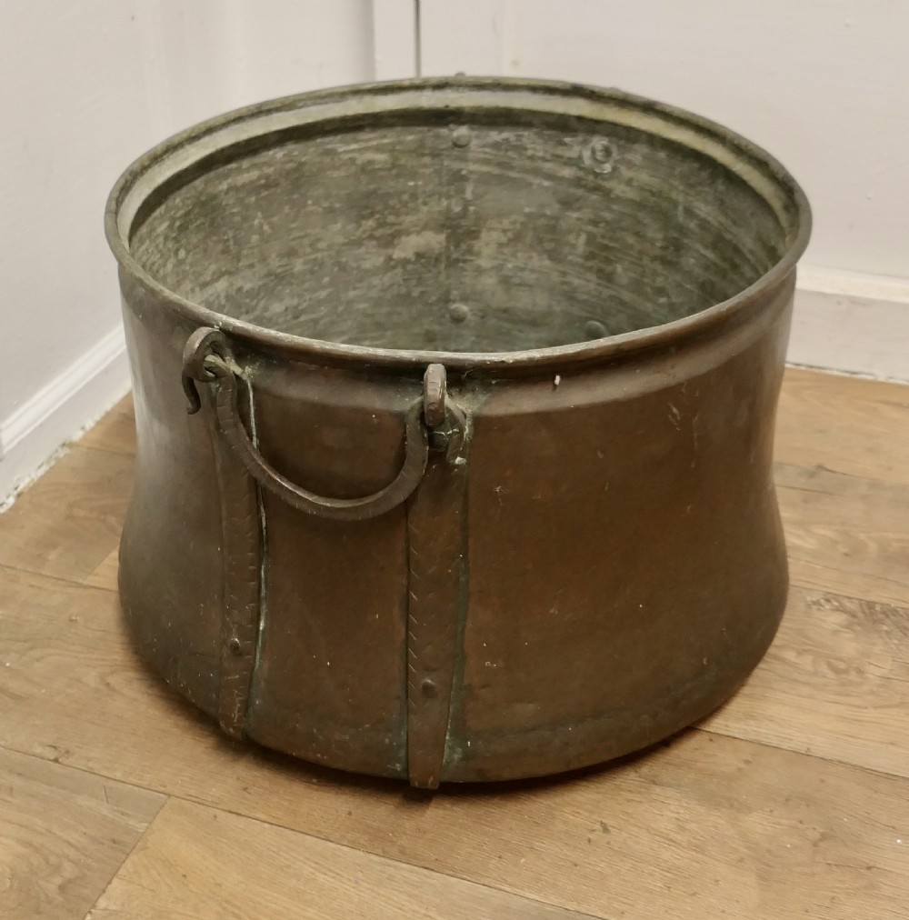 Large Georgian Copper Cauldron   View III