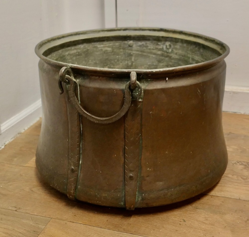 Large Georgian Copper Cauldron   View IV