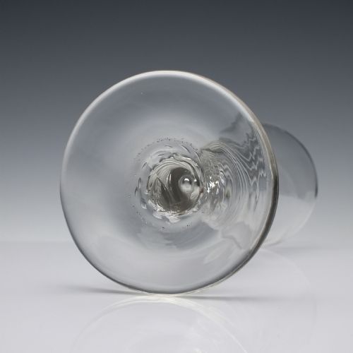 GEORGIAN HALFWRYTHEN ALE GLASS C1780 - ADDITIONAL PHOTO 4
