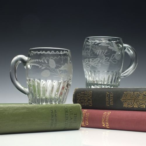 ENGRAVED 19TH CENTURY DUTCH GLASS TANKARD C1810 - ADDITIONAL PHOTO 1