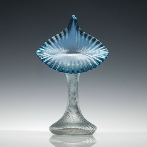 19TH CENTURY BLUE JACK IN THE PULPIT VASE C1890 - ADDITIONAL PHOTO 1