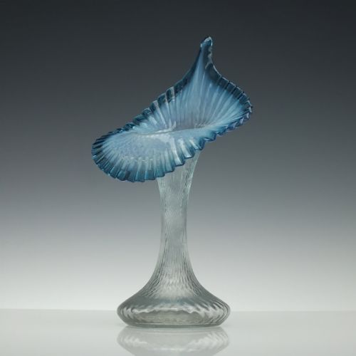 19TH CENTURY BLUE JACK IN THE PULPIT VASE C1890 - ADDITIONAL PHOTO 3