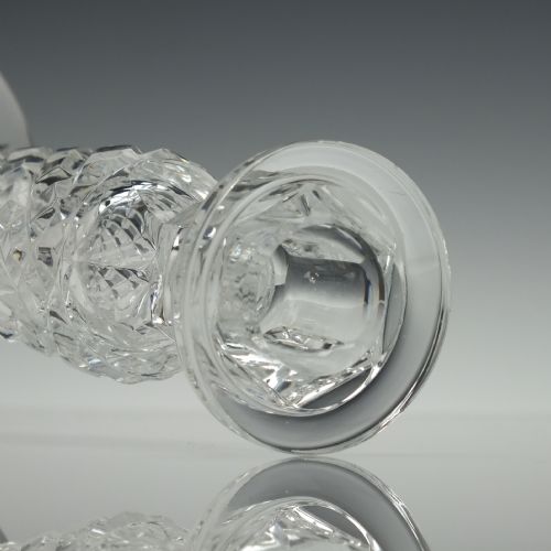 PAIR OF EARLY 20TH CENTURY CRYSTAL GLASS CANDLESTICKS C1900 - ADDITIONAL PHOTO 5