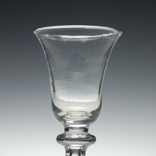 GEORGIAN HOLLOW STEM BALUSTROID WINE GLASS C1735 - ADDITIONAL PHOTO 2