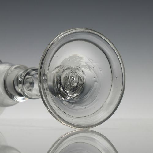 GEORGIAN HOLLOW STEM BALUSTROID WINE GLASS C1735 - ADDITIONAL PHOTO 6