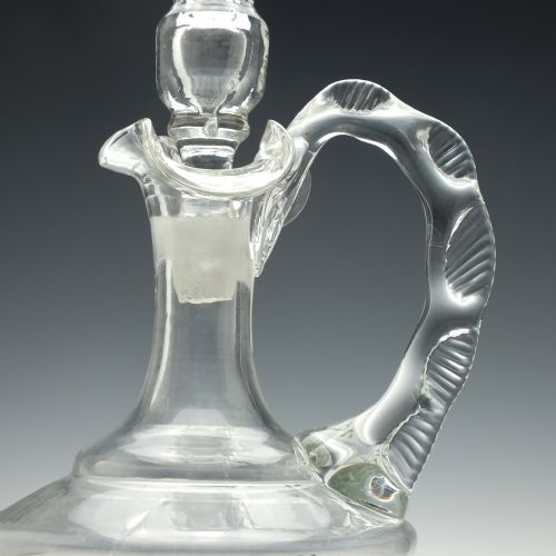 ENAMELLED 19TH CENTURY VICTORIAN GLASS CLARET JUG C1880 - ADDITIONAL PHOTO 3